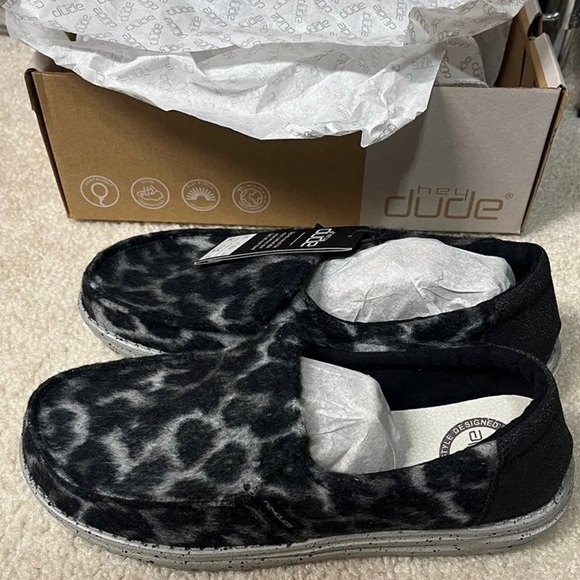 Hey Dude Misty Marble Grey Shoes Buckle 